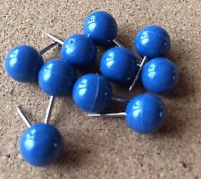 10 x 8mm Round Headed Map Push Pins ~ Cork/Notice Board Tacks ~ Black/Pink/Navy