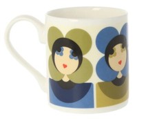 Orla Kiely Luna Blue/Sage Mug