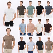 REISS Mens Mercerised Cotton T-Shirt Designer Crew Neck Tee Top M L XL XXL