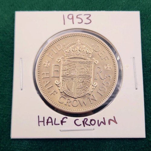 1953 qeii half crown - qeii,