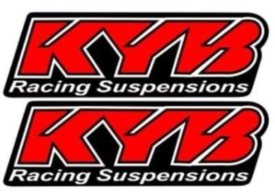 Kyb red fork sticker - fork,