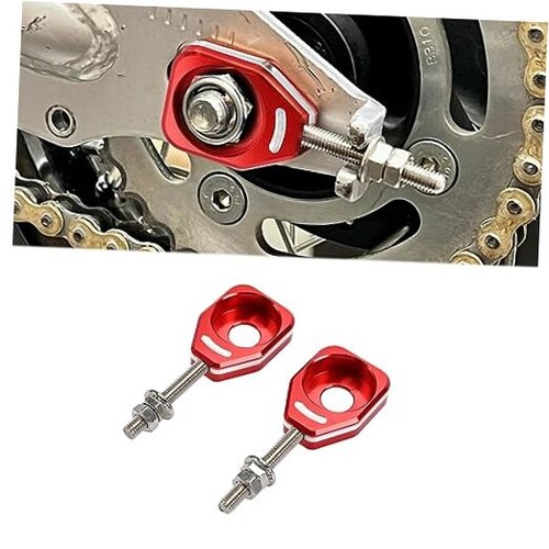 Red rear chain - rear, adjusters