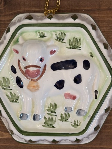 Vintage ceramic cow - , wall