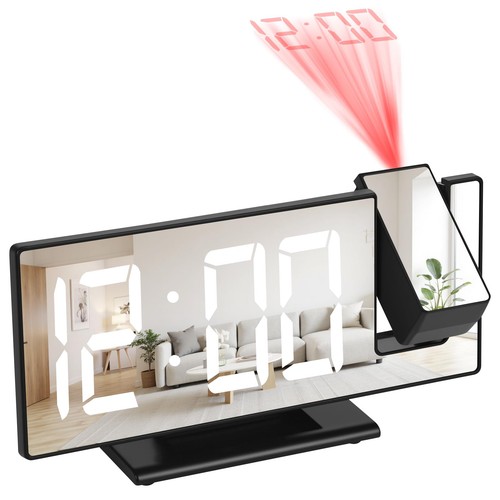 Projection alarm clock - alarm, clock,