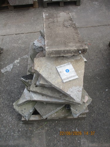 Broken paving slabs crazy - paving,