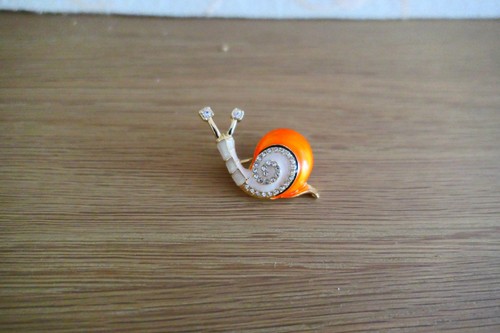 Snail brooch - snail,
