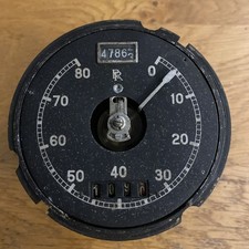 Vintage Rolls-Royce 20hp Speedometer