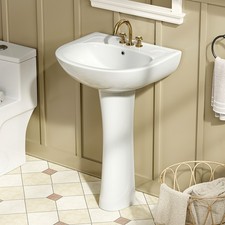 Bathroom Pedestal Sink Combo,1