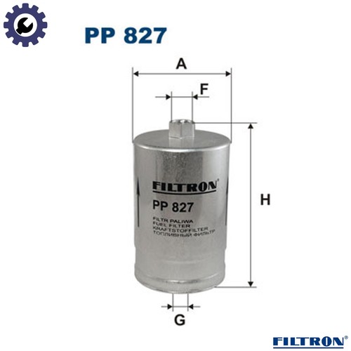 Fuel filter 827 for peugeot - fuel,