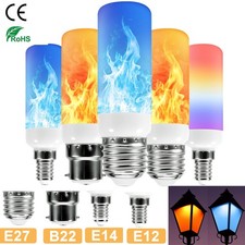 E14/E27/B22 LED Flame Effect