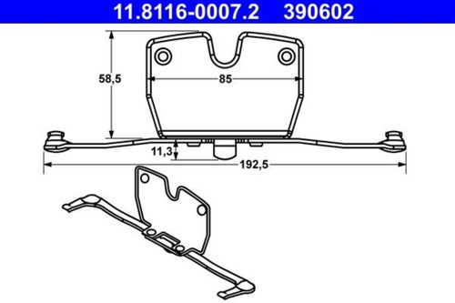 Brake caliper spring - brake,