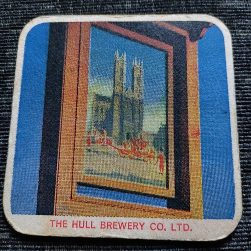 Hull brewery beer mat cat - beer,
