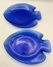 Vintage French Arcoroc Colbalt