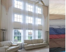 2 extra long curtains for high