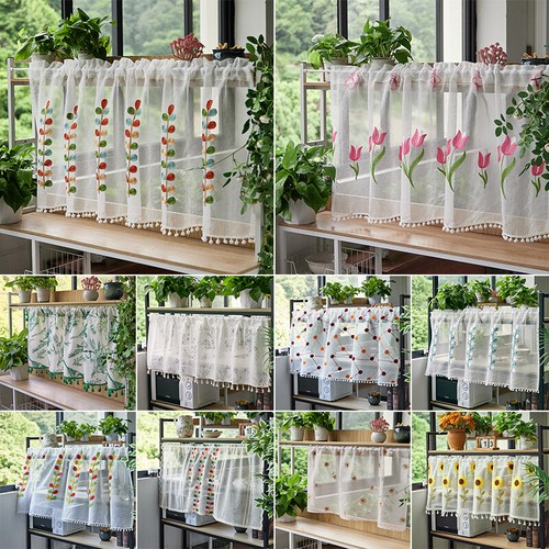 Embroidered shade curtain - embroidered,