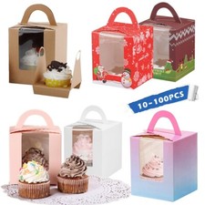 10/50X Single Cupcake Boxes