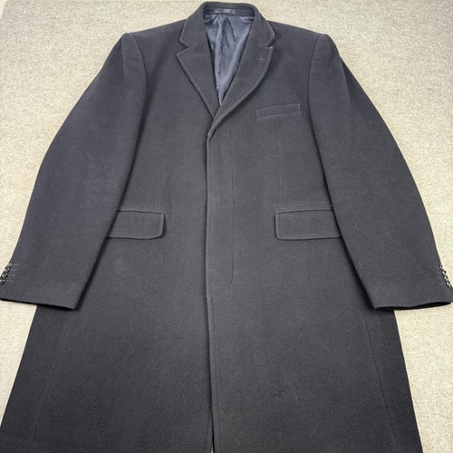 Coat mens xxl navy wool - mens,