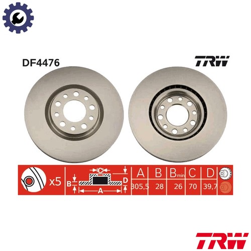 Brake disc df4476 for - brake,