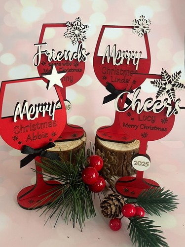 Christmas personalised wine - personalised,