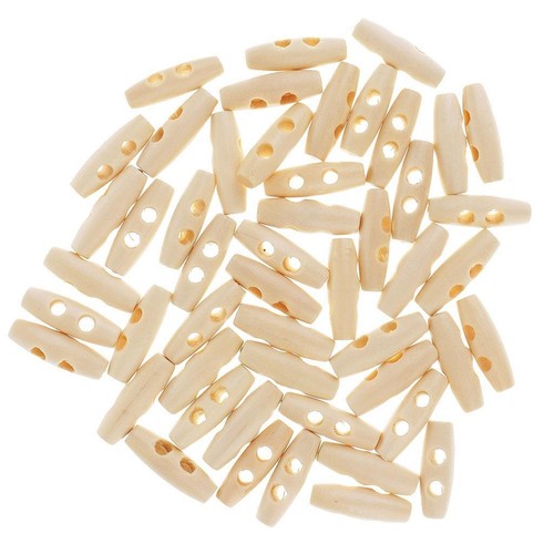50pcs wood horn toggle - 50pcs,