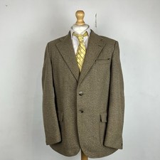Dunn & Co Blazer Jacket Men's 42R Green Tweed Fleck Great Britain Country