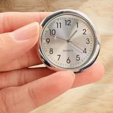 1Pc Chrome Car Dashboard Clock