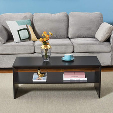 Coffee Table Black Rectangular