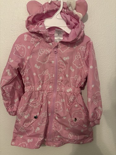 Hello kitty girls pink hooded - girls,
