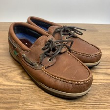 Dubarry of Ireland Mariner GORE-TEX Lined Boat Shoe Mahogany Mens 9 42 EU Brown