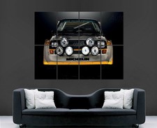 AUDI RALLY CAR POSTER PRINT ART SPORT QUATTTRO S1  CLASSIC LARGE WALL PICTURE