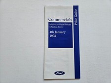 FORD FIESTA ESCORT TRANSIT VAN