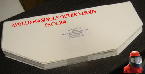 Vs6 100 outer visors pack - outer, of