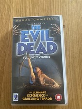 The Evil Dead - Full Uncut Version - Horror - VHS Bruce Campbell  Cert 18