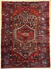 Hand Knotted Wool Black Blue