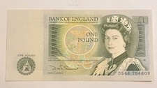 QEII old England Banknote £1