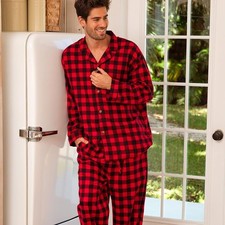 Mens Pyjamas Flannel/Brush