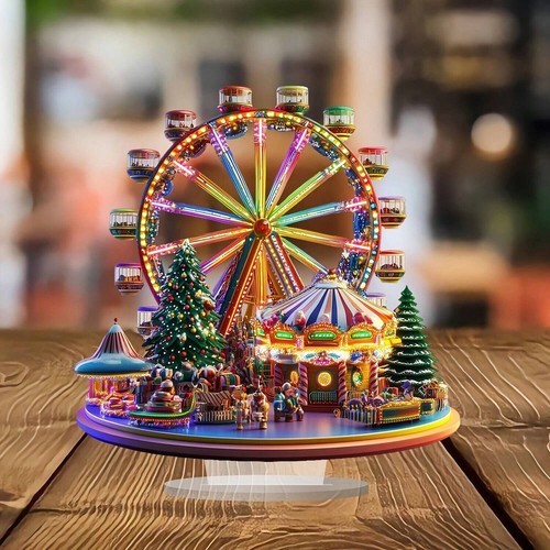 Christmas ferris wheel - ferris,