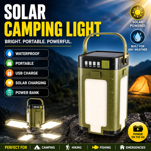 Solar camping led lamp - led,