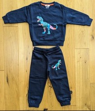 Ex Marks & Spencer navy blue Dinosaur sweatshirt age 2/3 to 6/7 years