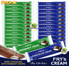 24 FRYS CHOCOLATE & PEPPERMINT CREAM 49g Bars Dark Gift✨BB 05/26✨CHEAPEST✨£22.95