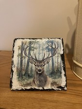 Handmade Decoupage Stag Slate