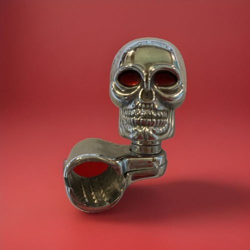 Red eye skull - red,