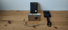 Canon Ixus 90 IS Digital Camera + Case, Charger & 4GB Card - Silver - Tested