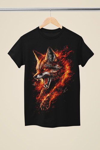 Fire fox shirt - fox, t-shirt