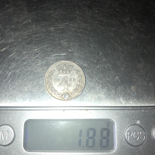 1853 maundy four pence coin - 1853,