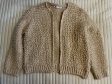 Zara Gold Thread Cardigan Size