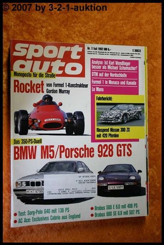 Sport auto bmw - 7/92,