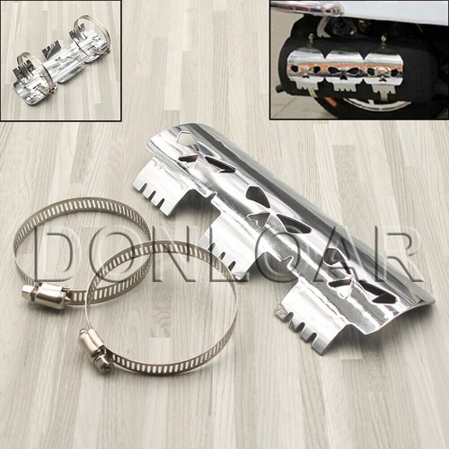 Silver chrome skull metal - silver,