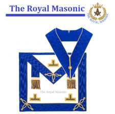 MASONIC REGALIA |CRAFT PROVINCIAL UNDRESS APRON MADE FROM LAMBSKIN | COLLAR |NEW