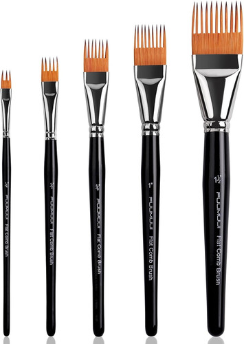 Fuumuui 5pcs grainer brush set - brush,